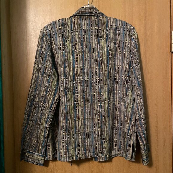 Michael Phillips Striped 2 piece blazer and button up skirt - Picture 6 of 10